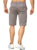 Max Men Chino Shorts Capri 3/4 Hose Stretch Bermuda in Grau