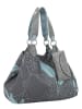 Fritzi aus Preußen Shopper Leaves Canvas Anthra Ice in Grau-Blau