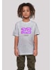 F4NT4STIC T-Shirt Pixel 23 pink in grau meliert