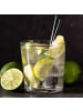 Mr. & Mrs. Panda Longdrinkglas Spruch Ginglas Lebensfreude mit S... in Transparent