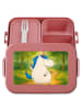 Mr. & Mrs. Panda Bento Box Einhorn Mann Design ohne Spruch in Rot Pastell