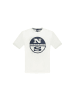 North Sails Weißes Baumwoll-T-Shirt