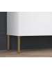 Feldmann-Wohnen Wohnzimmer-Set 3-teilig Clearing weiß / gold 362 / 40 / 120cm
