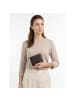 oxmox Leather Geldbörse RFID Schutz Leder 11 cm braun-pure 2.0metal square