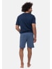 Ammann Schlafanzug Night & Home Cotton in Blau