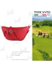 Toscanto Leder Gürteltasche Toscanto Tasche rot ca. 37cm
