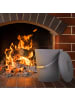 relaxdays Ascheeimer in Grau - 24 l