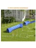 Pawhut Hunde Agility Set Blau Kunststoff+ Oxford
