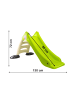 Wisam® Gartenrutsche für Kinder, 3-stufige Leiter, Limette, 75 cm