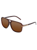 Simplify Polarisierte Sonnenbrille "Reed" in Braun/Braun