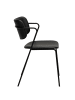 ebuy24 Esszimmerstuhl Zed Schwarz 2er Set