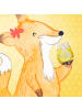 Mr. & Mrs. Panda Blümchentail Glas Capybara Wein mit Spruch in Transparent