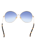 Max Mara Frauen Sonnenbrille Rund Gold