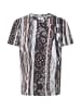 Carlo Colucci T-Shirt Dini in Schwarz / Grau