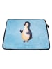 Mr. & Mrs. Panda Notebook Tasche Pinguin Marienkäfer ohne Spruch in Eisblau