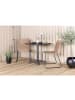 ebuy24 Cafétisch Colorado Schwarz 70 x 70 cm