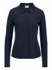 Hessnatur Longsleeve Polo in marine
