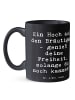 Mr. & Mrs. Panda Tasse Junggesellenabschied Feier mit Spruch in Schwarz