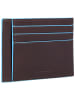 Piquadro Blue Square Kreditkartenetui RFID Leder 11,5 cm in mahogany