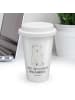 Mr. & Mrs. Panda ToGo Kaffeebecher Eisbär Faul mit Spruch in Weiß
