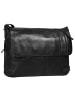 SPIKES & SPARROW Messenger echt Leder in schwarz