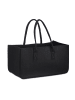 relaxdays 2x Kaminholztasche in Schwarz - (B)25 x (H)25 x (T)50 cm