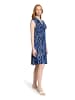 Betty Barclay Jerseykleid mit Raffung in Blau/Blau
