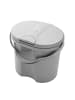Rotho Babydesign Geruchsdichter Windelbehälter mit Deckel – 10L, hygienisch in stone grey