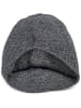 styleBREAKER Strick Beanie Mütze in Schwarz-Weiß