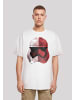 F4NT4STIC Heavy Oversize T-Shirt Star Wars The Last Jedi Cubist Trooper Helmet in weiß