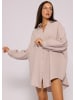 SASSYCLASSY Ultra Oversize Musselin-Blusenhemd lange Variante in Puderrosa