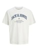 JACK & JONES PLUS T-shirt in Cloud Dancer