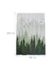 relaxdays Duschvorhang "Tannenwald" in Mehrfarbig - 180x200 cm