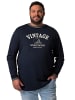 Men Plus Kurzarm T-Shirt in navy blau