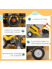 HOMCOM Trettraktor Kinder ab 3 Jahren Gelb