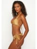 Moda Minx Bikini Top Amour Triangle in Gold Shimmer