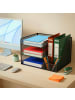 relaxdays Schreibtisch Organizer in Schwarz – (B)37 x (H)23,5 x (T)30,5 cm