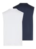 OCEAN SPORTSWEAR Funktionsshirt in weiss/ marine