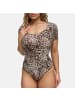 CFAB Figurformender Body mit Slip in Leopard