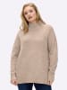 sheego Pullover in beige-meliert
