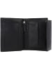 mano Don Simon Geldbörse Leder 14 cm schwarz