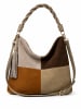 collezione alessandro Schultertasche " Patchwork " in taupe