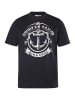 Men Plus Kurzarm T-Shirt in navy blau