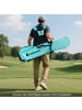COSTWAY Golf Standtasche mit 8 er Unterteilung & Regenhaube in Türkis