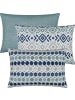 Erwin Müller Jacquard Kissenhülle 3er-Pack York in hellblau