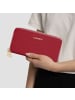 Lazarotti Bologna Leather XL Double Zip-Around Geldbörse RFID Leder 20 cm in red 1