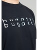 Bugatti T-Shirt Palermo in schwarz-dunkel-uni