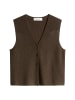 Marc O'Polo Ärmelloser Cardigan regular in Burnt Coffee
