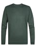 Petrol Industries Melierter Pullover mit Rundhalsausschnitt stonebend in Grün