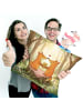 Mr. & Mrs. Panda Zier Kissen Füchse Liebe Pommes Design ohne Spruch in Weiß